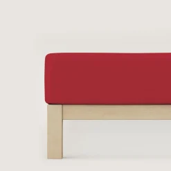 schlafgut Premium-Spannbettlaken rot