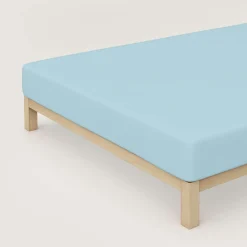 schlafgut Premium-Spannbettlaken blau