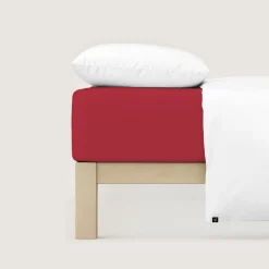 schlafgut Premium-Spannbettlaken rot
