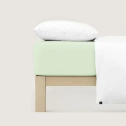 schlafgut Premium-Spannbettlaken grün