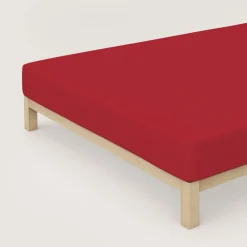 schlafgut Premium-Spannbettlaken rot