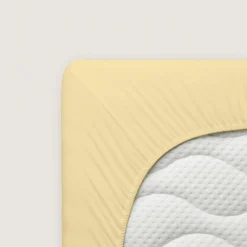 schlafgut Premium-Spannbettlaken gelb