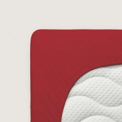 schlafgut Premium-Spannbettlaken rot