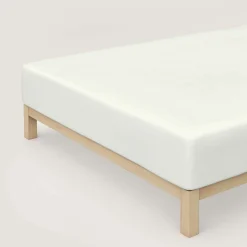 schlafgut Pure-Boxspring-Spannbettlaken weiß