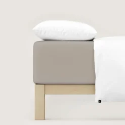 schlafgut Pure-Boxspring-Spannbettlaken braun