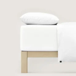 schlafgut Pure-Boxspring-Spannbettlaken weiß