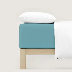 schlafgut Pure-Boxspring-Spannbettlaken grün