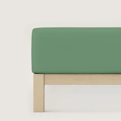 schlafgut Pure-Boxspring-Spannbettlaken grün