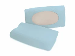 schlafgut Pure-flexible-Kissenbezug blau