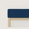 schlafgut Pure-Spannbettlaken blau