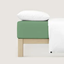 schlafgut Pure-Spannbettlaken grün