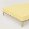 schlafgut Pure-Spannbettlaken gelb