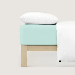 schlafgut Pure-Spannbettlaken grün