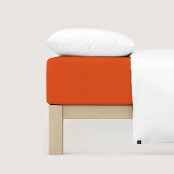 schlafgut Pure-Spannbettlaken rot