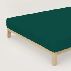 schlafgut Pure-Spannbettlaken grün