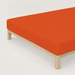 schlafgut Pure-Spannbettlaken rot