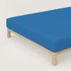 schlafgut Pure-Spannbettlaken blau