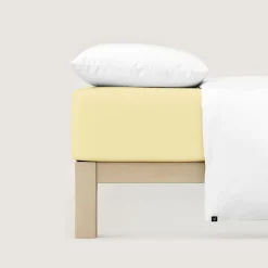 schlafgut Pure-Spannbettlaken gelb