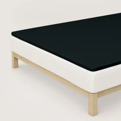 schlafgut Pure-Topper-Spannbettlaken schwarz