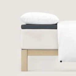 schlafgut Pure-Topper-Spannbettlaken grau