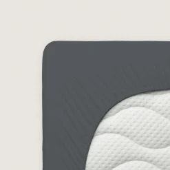 schlafgut Pure-Topper-Spannbettlaken grau