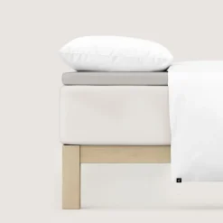 schlafgut Pure-Topper-Spannbettlaken grau