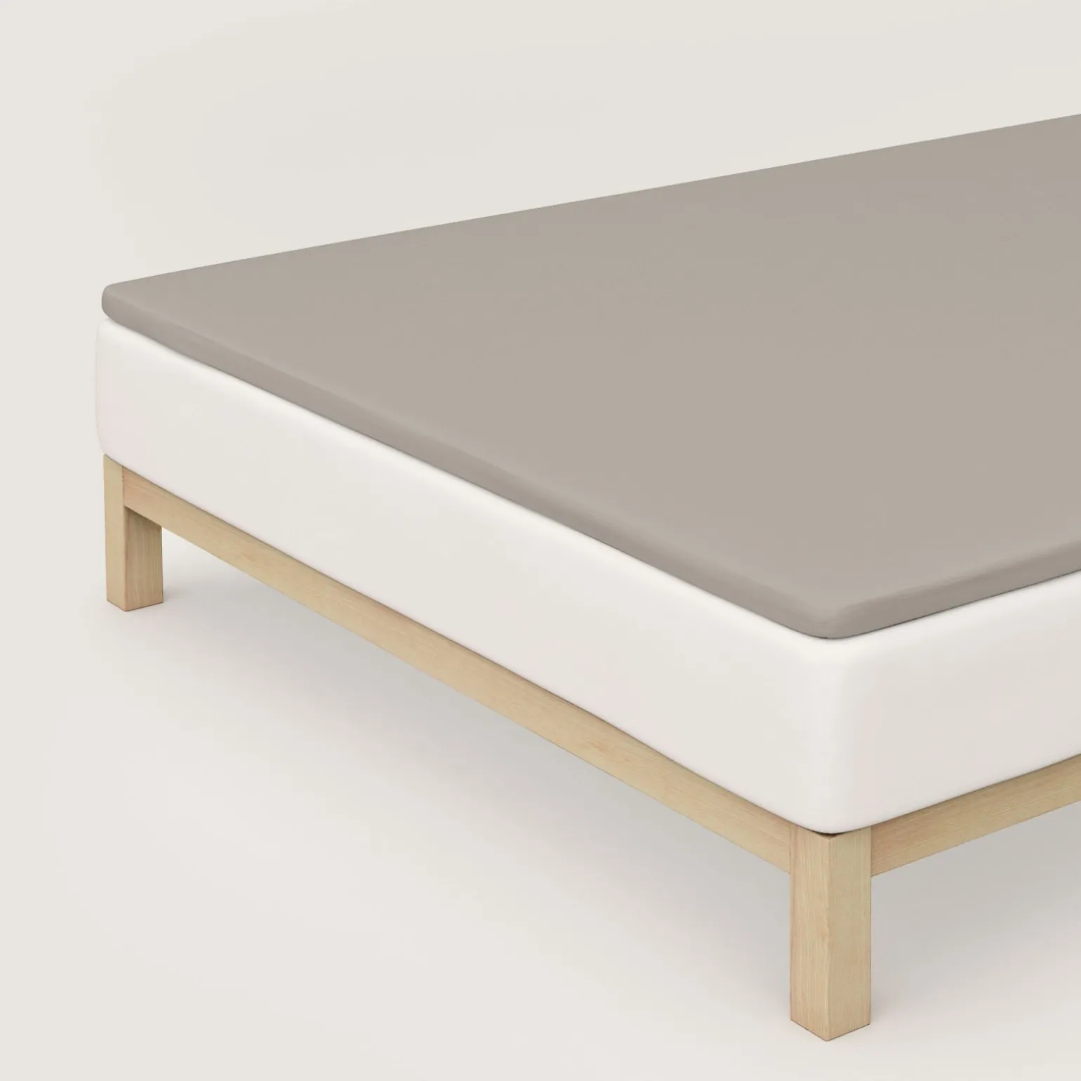 schlafgut Pure-Topper-Spannbettlaken braun