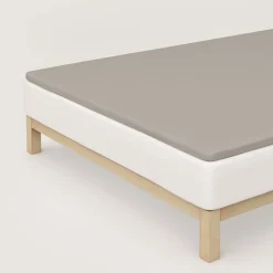 schlafgut Pure-Topper-Spannbettlaken braun