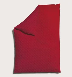 schlafgut WOVEN-FADE-Bettbezug rotviolett