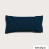 schlafgut WOVEN-FADE-Kissenbezug blauschwarz