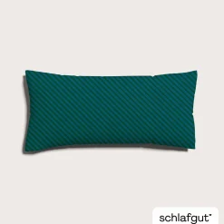 schlafgut WOVEN-FADE-Kissenbezug blau