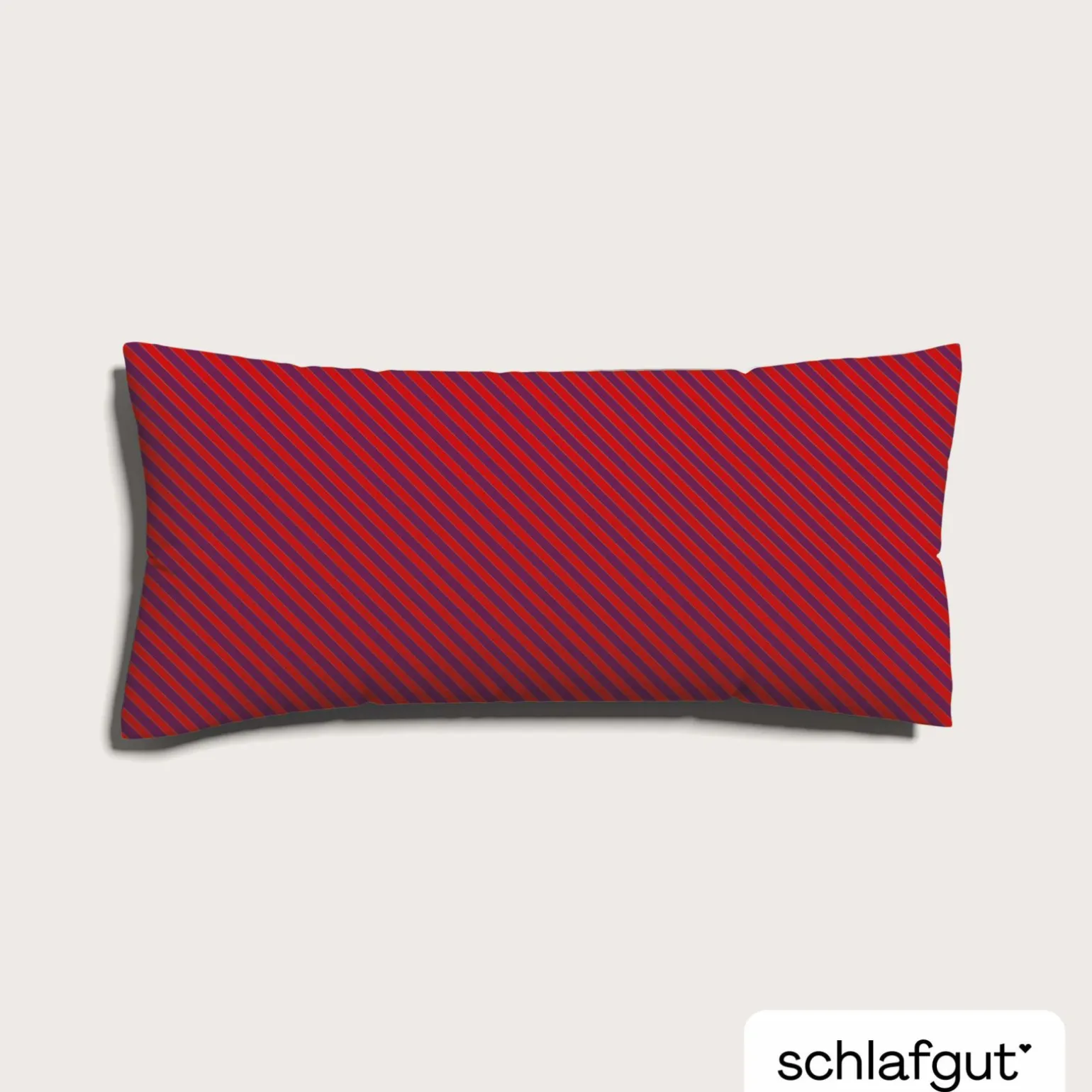 schlafgut WOVEN-FADE-Kissenbezug rotviolett