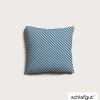 schlafgut WOVEN-FADE-Kissenbezug blau