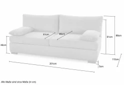 Schlafsofa beige
