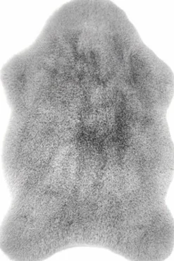 SCHÖNER WOHNEN Flauschfell silberfarben