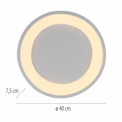 SCHÖNER WOHNEN LED-Deckenleuchte 1flg weiß