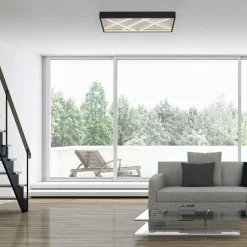 SCHÖNER WOHNEN LED-Deckenleuchte 1flg schwarz