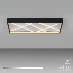 SCHÖNER WOHNEN LED-Deckenleuchte 1flg schwarz