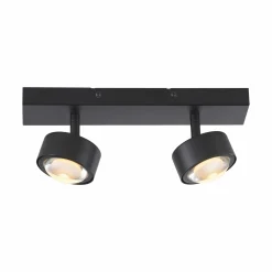 SCHÖNER WOHNEN LED-Deckenleuchte 2flg schwarz