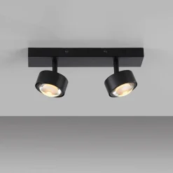 SCHÖNER WOHNEN LED-Deckenleuchte 2flg schwarz