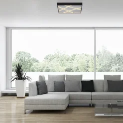 SCHÖNER WOHNEN LED-Deckenleuchte 1flg schwarz