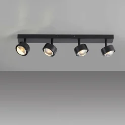 SCHÖNER WOHNEN LED-Deckenleuchte 4flg schwarz