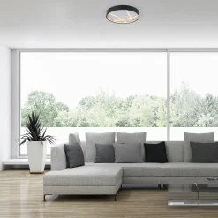 SCHÖNER WOHNEN LED-Deckenleuchte 1flg schwarz