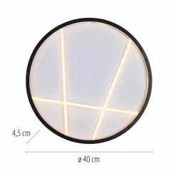 SCHÖNER WOHNEN LED-Deckenleuchte 1flg schwarz