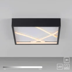 SCHÖNER WOHNEN LED-Deckenleuchte 1flg schwarz