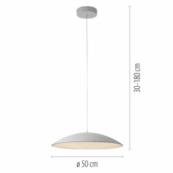 SCHÖNER WOHNEN LED-Pendelleuchte 1flg weiß