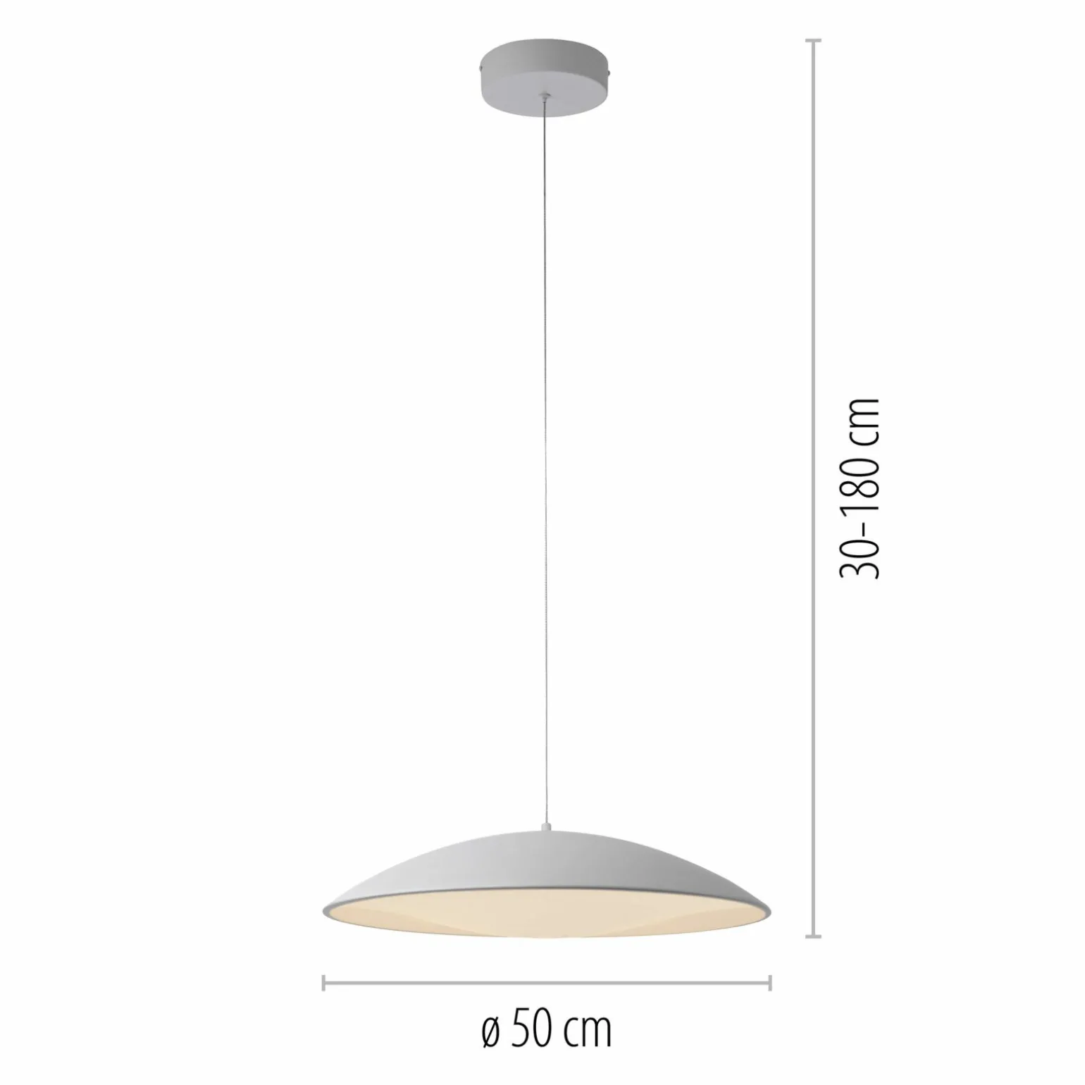 SCHÖNER WOHNEN LED-Pendelleuchte 1flg weiß
