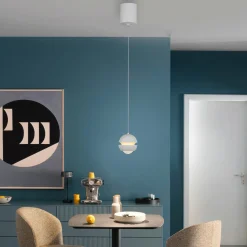 SCHÖNER WOHNEN LED-Pendelleuchte 1flg weiß