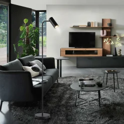 SCHÖNER WOHNEN LED-Stehleuchte 1flg schwarz