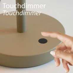 SCHÖNER WOHNEN LED-Tischleuchte 1flg beige